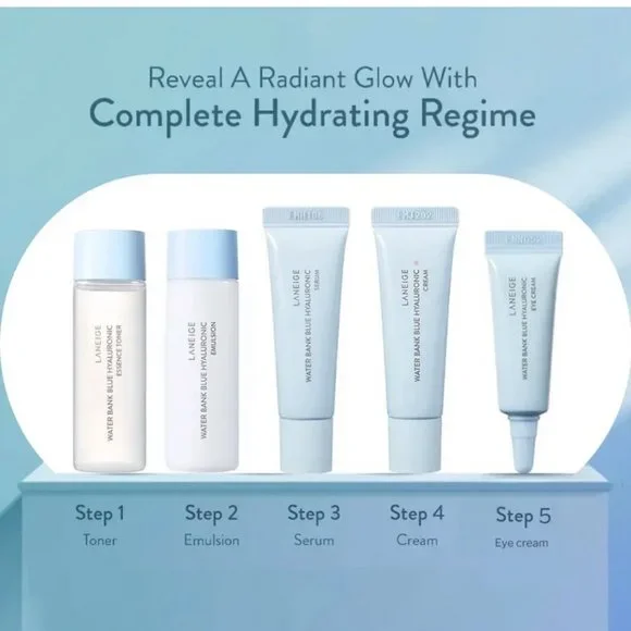LANEIGE Water Bank Blue Hyaluronic 5 Step Essential Kit - Picture 5 of 6
